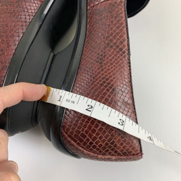 Dansko Olivia Loafer Slip On Wine Purple Leather Snakeskin Comfort Women 40 9.5 - Picture 9 of 14